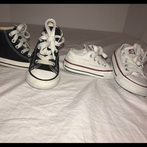 2 Pair of Converse Size 4 Toddler