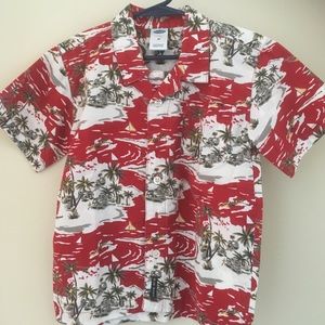 Boy Hawaiian button down shirt