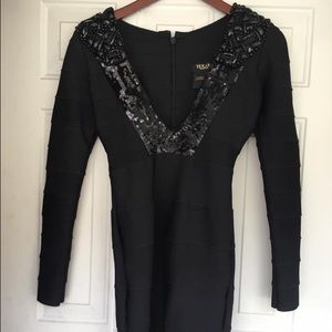 Black cocktail dress