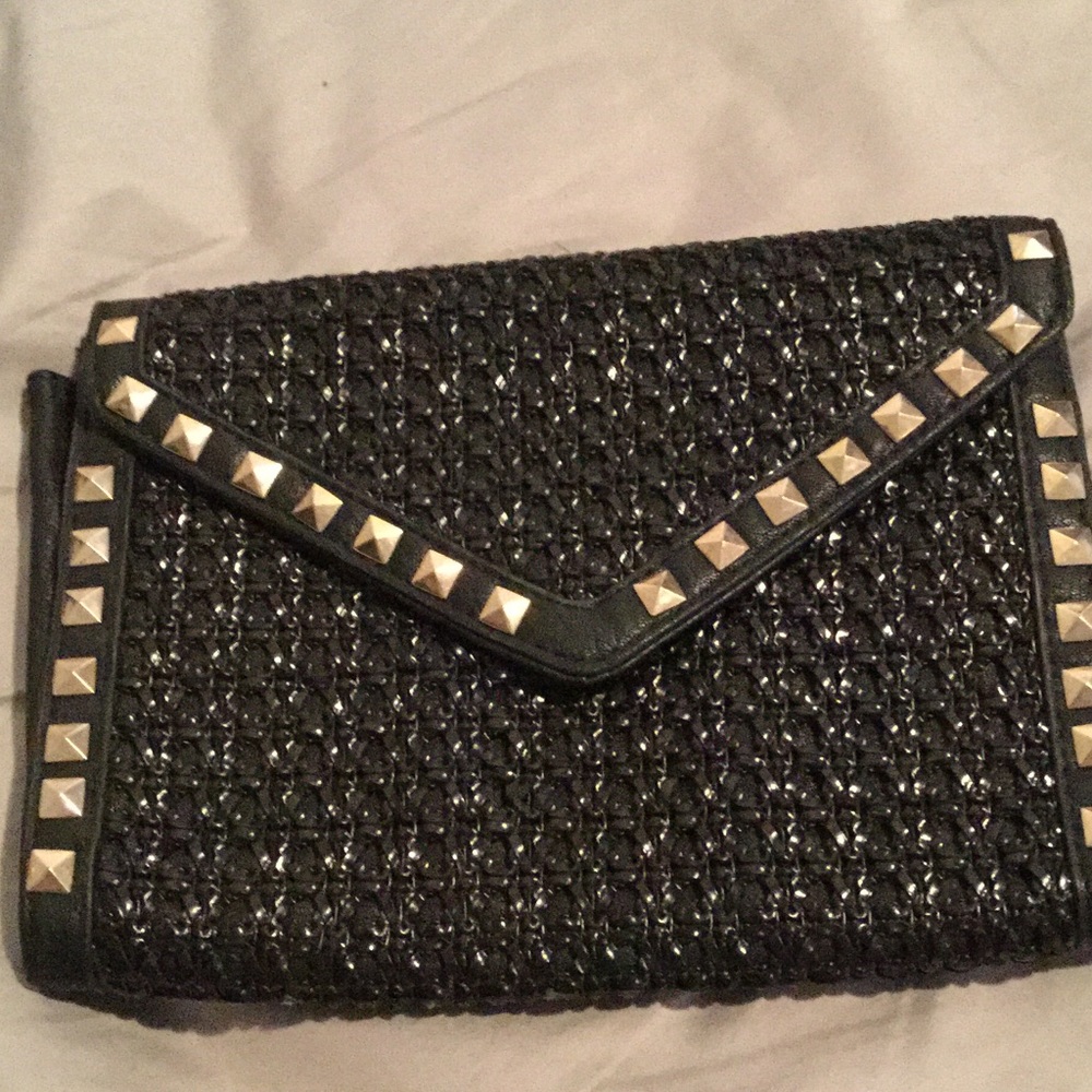 Black and gold clutch