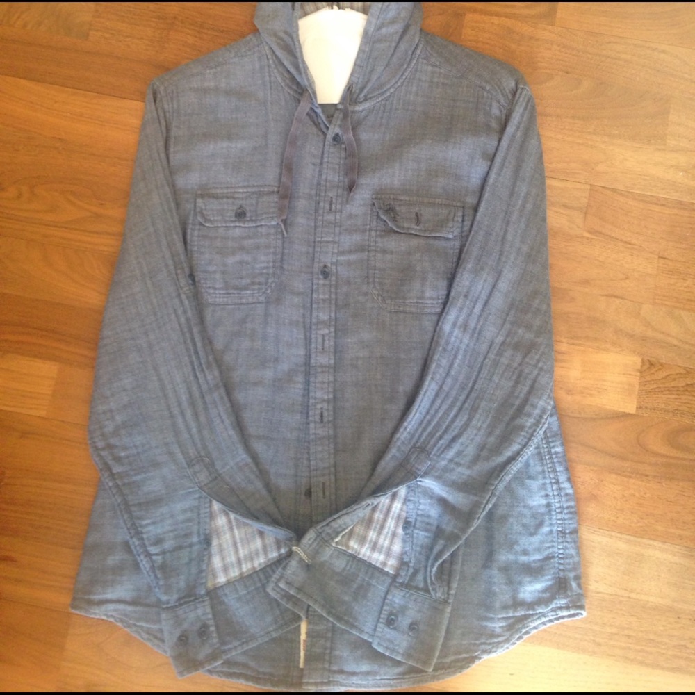 Button up with hood