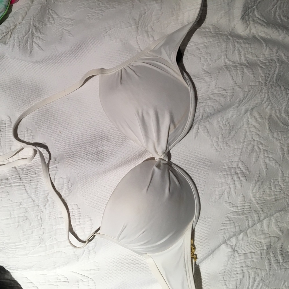 Victoria's Secret white push up bikini top!