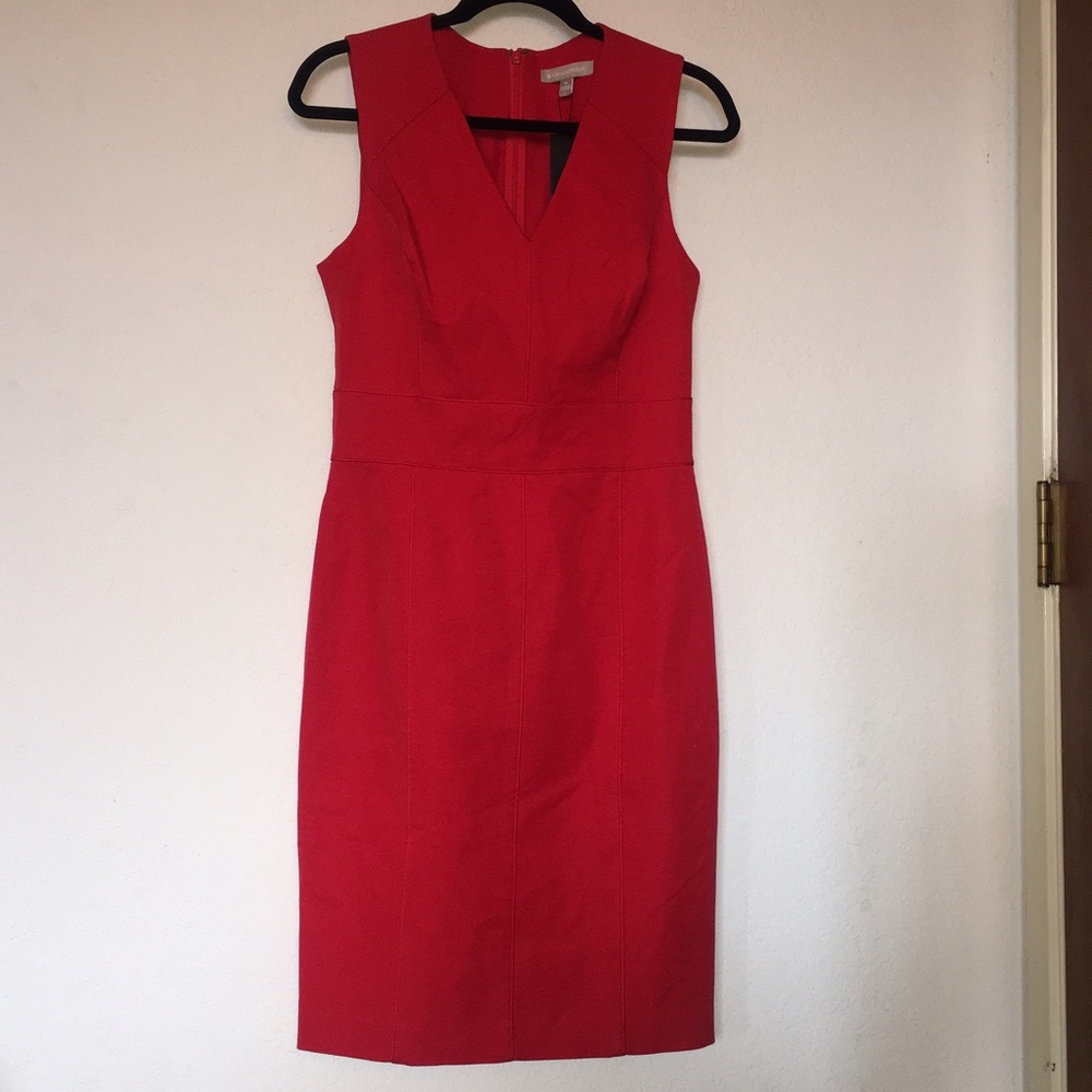 Banana Republic red dress.