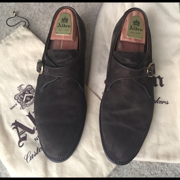 Alden Monk Strap Brown Suede main image 6