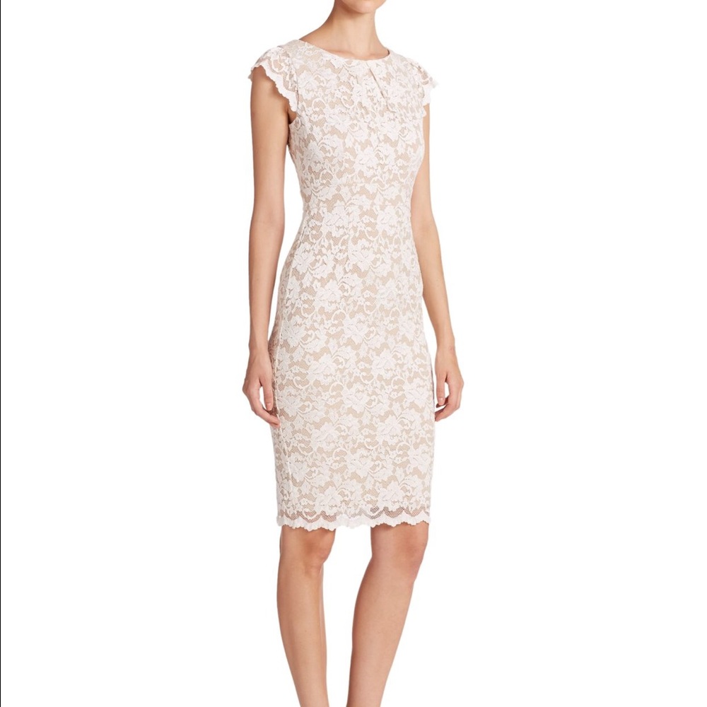 ABS ivory lace dress, size M