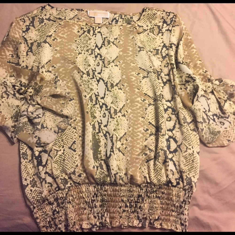 Michael Kors animal print blouse