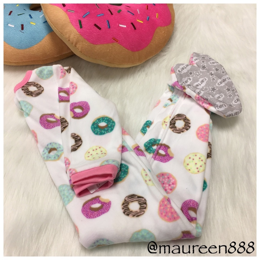 Carter's® Donut Patterned Fleece Footie PJ