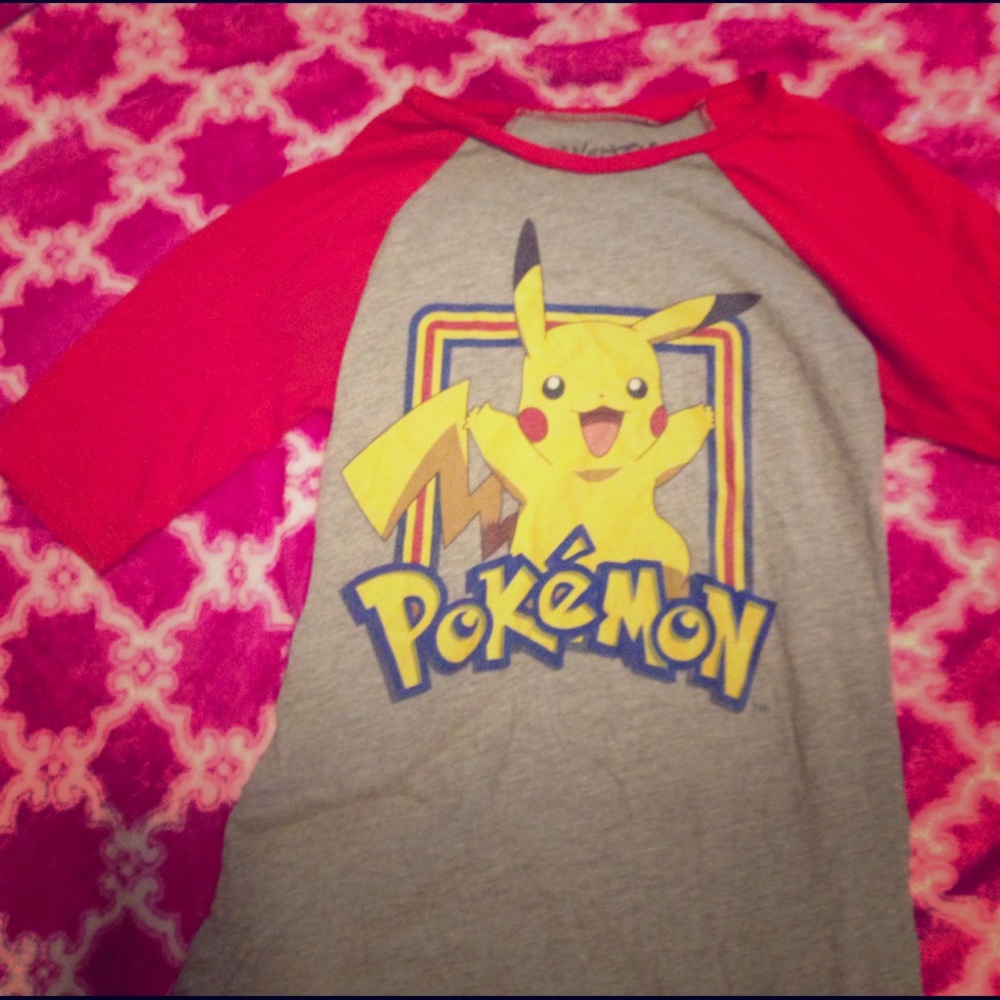 Pokémon pikachu baseball 3/4 sleeve