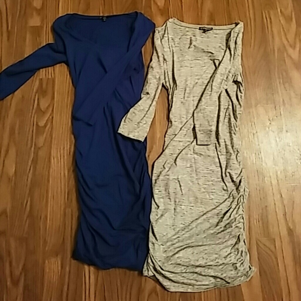 2 express bodycon long sleeve dresses