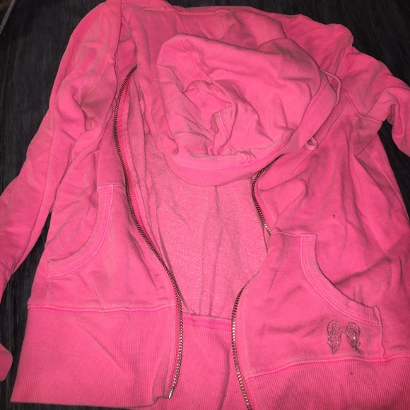 Victoria Secret Hot Pink Hoodie - Picture 2 of 2