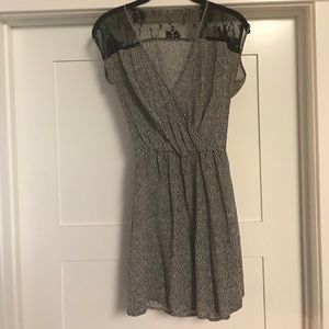 Black and white pattern dress