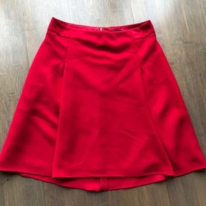 Red High Waisted Skirt