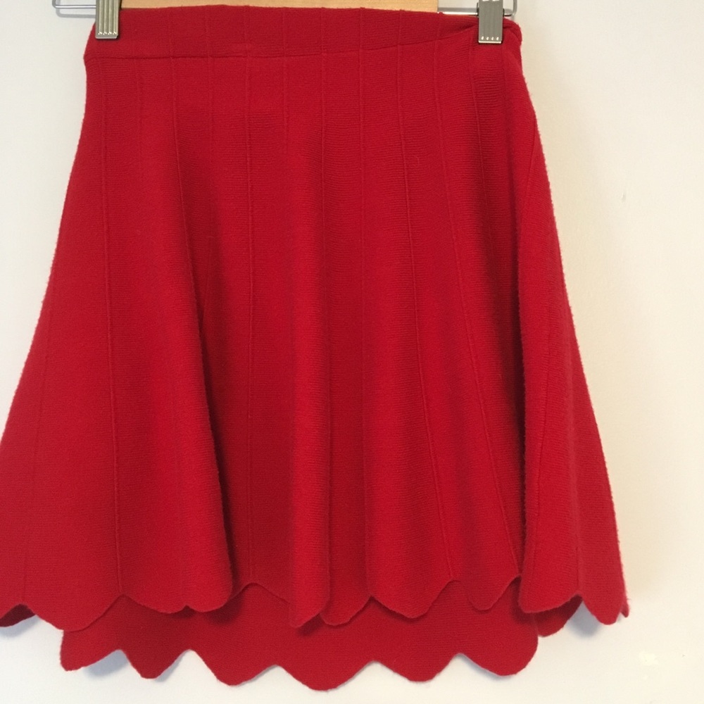 Red Skater Skirt