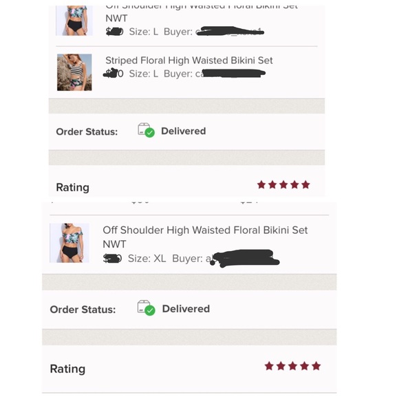 Off Shoulder High Waisted Bikini - Picture 6 of 6