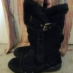 Black Suede Boots