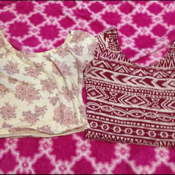 Floral and tribal crop top bundle - Picture 1 of 3