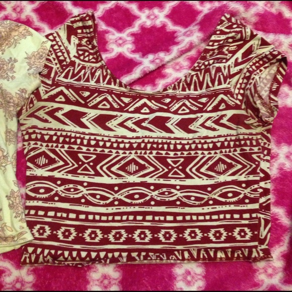 Floral and tribal crop top bundle - Picture 3 of 3