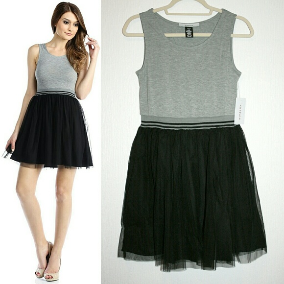 Sporty Tank & Black Tulle Mini Dress NWT - Picture 2 of 8