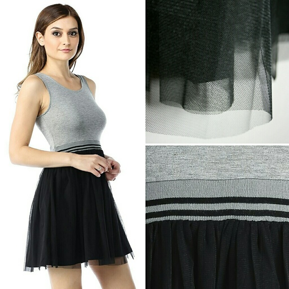 Sporty Tank & Black Tulle Mini Dress NWT - Picture 5 of 8
