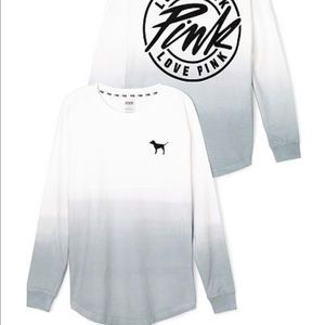 Victoria's Secret grey ombré long sleeve shirt