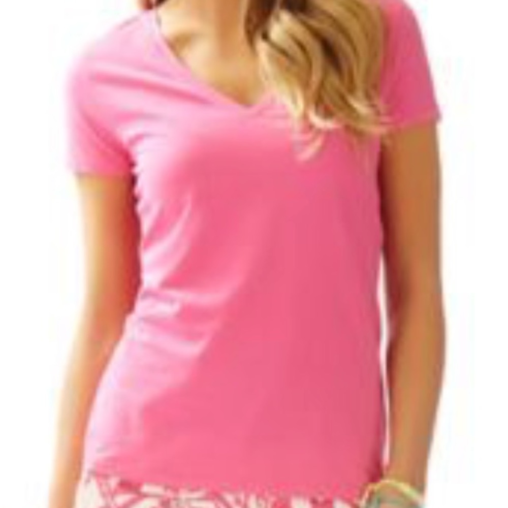 Lilly Pulitzer Michele t shirt pink size small