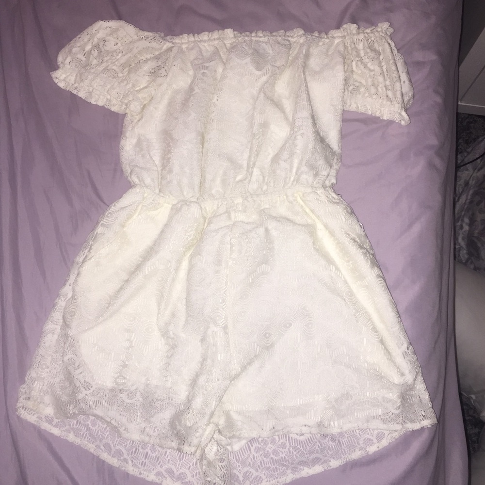 Off the shoulder romper