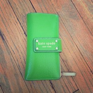 Bright green Kate Spade wallet