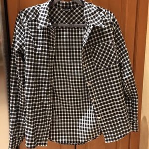 Paige black and white flannel