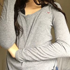 Hollister Gray Long Sleeve