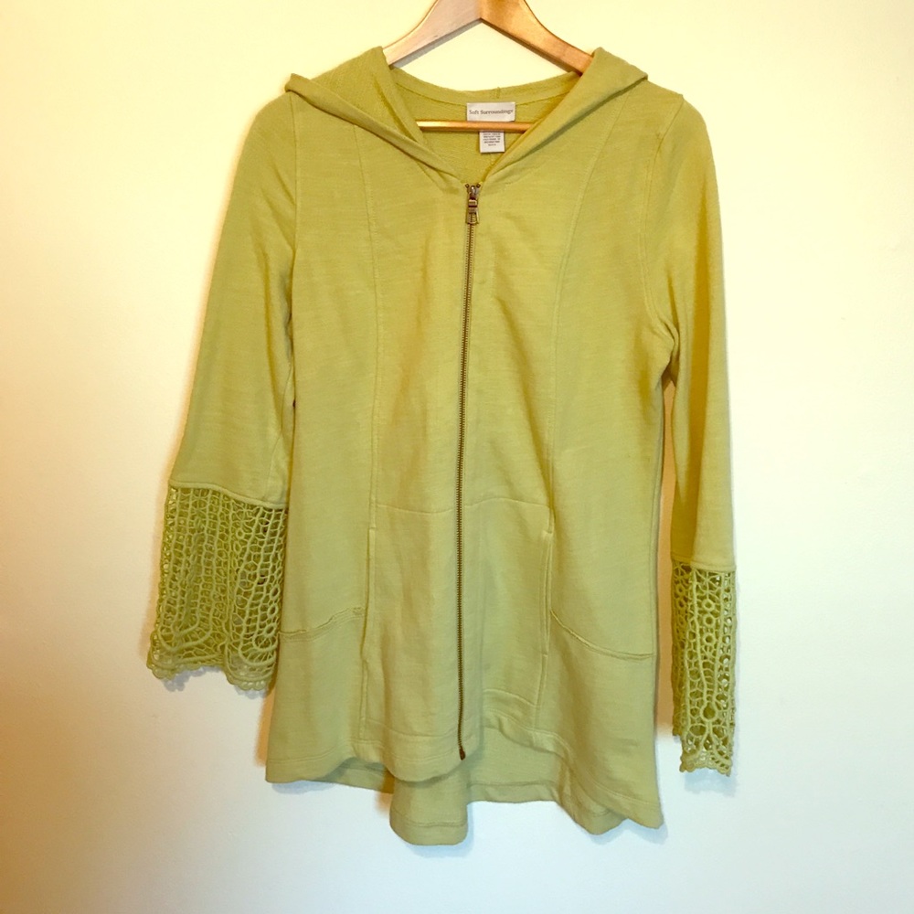 Soft Surroundings sweatshirt light jacket, cute!