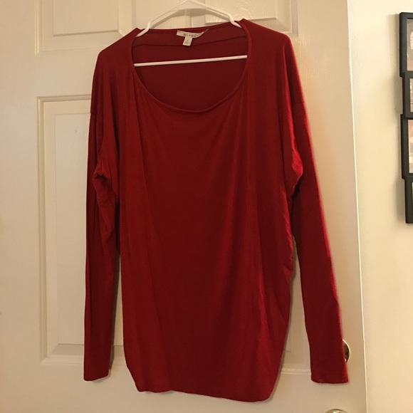 Red Long Sleeve Top | Size L - Picture 2 of 3