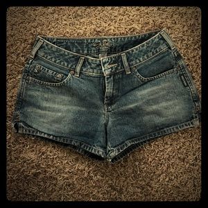 Like new Silver jean shorts