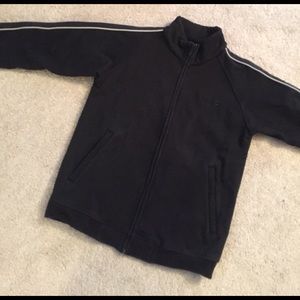 Sweater, Zip Up, black, warm