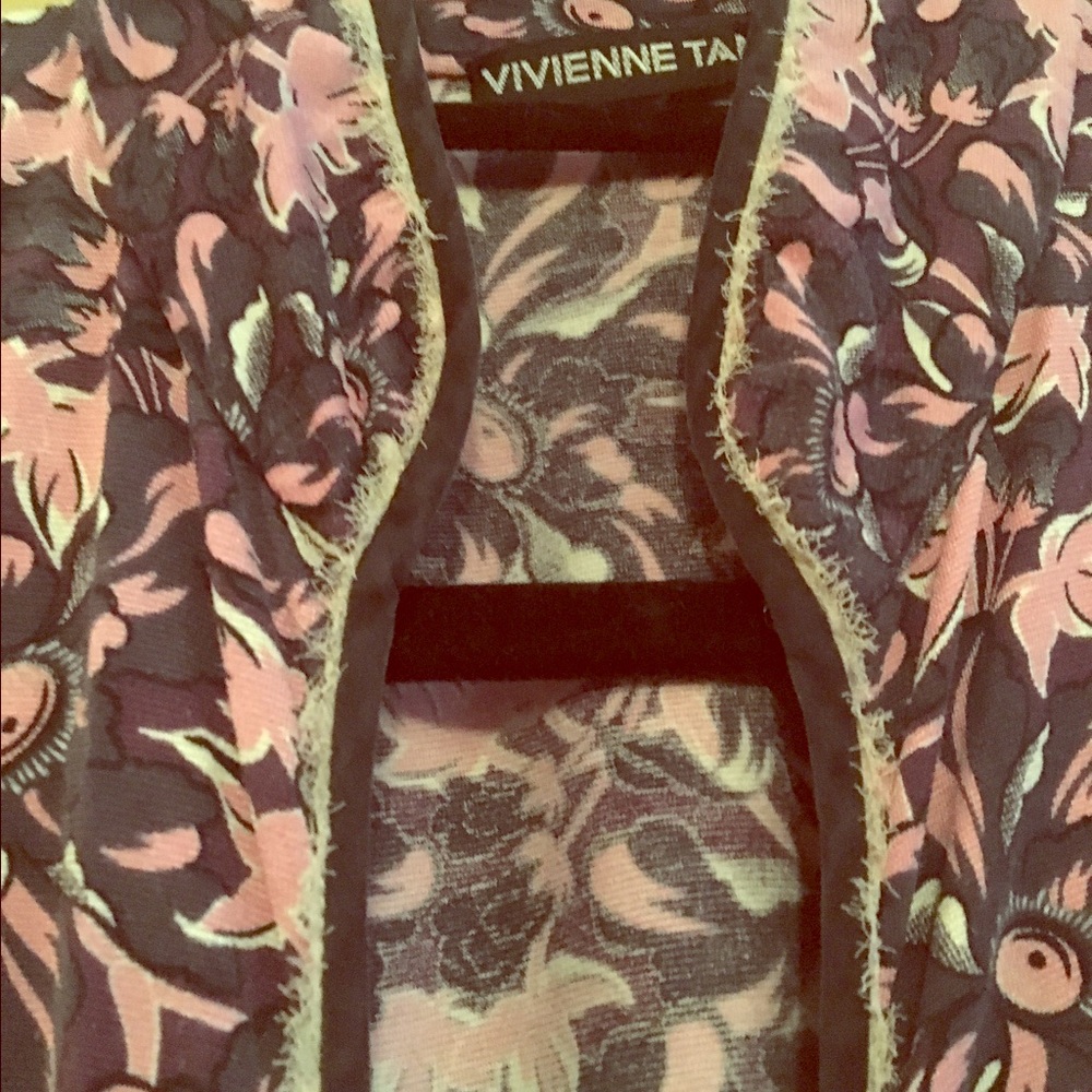 Vivienne Tam Floral wrap dress