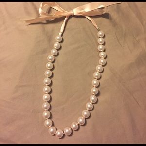 Pink pearl necklace