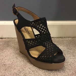 Lucky brand black wedges