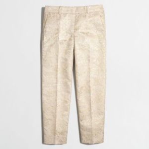 J. Crew Factory Skimmer Pant Brocade. Size 6.