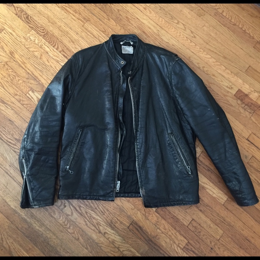 Vintage genuine leather jacket