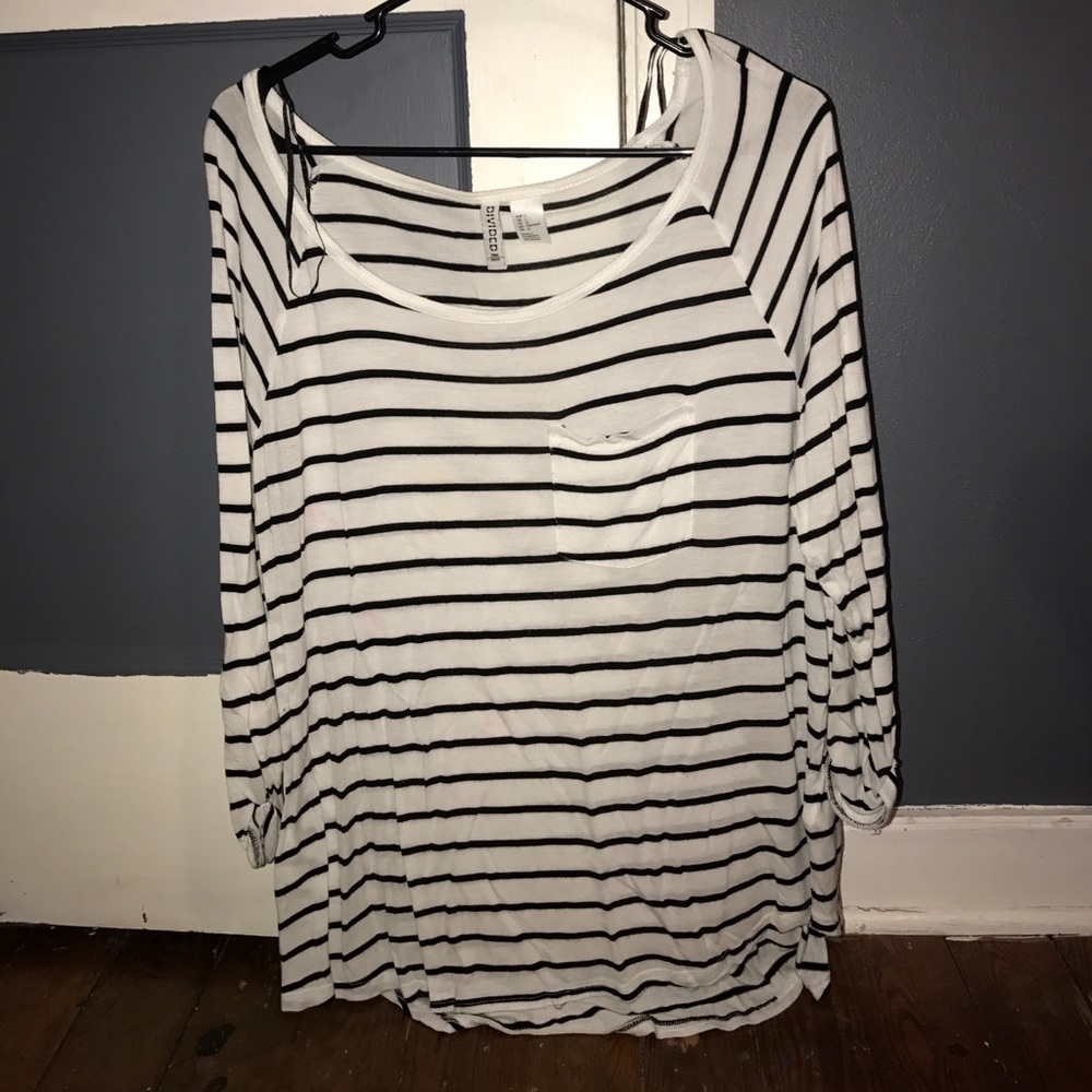 Black & White stripped 3/4 sleeve- H&M