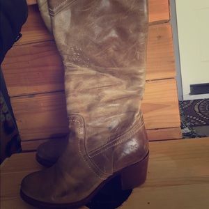 Extremely well worn Frye Boots