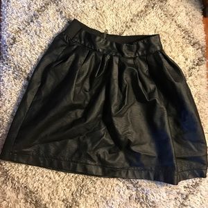 Leather Mini Skirt
