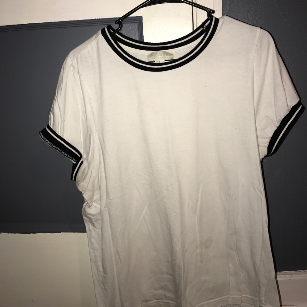 Short sleeve shirt with black - forever 21