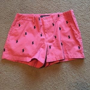 Pink & Navy Ralph Lauren Polo Shorts