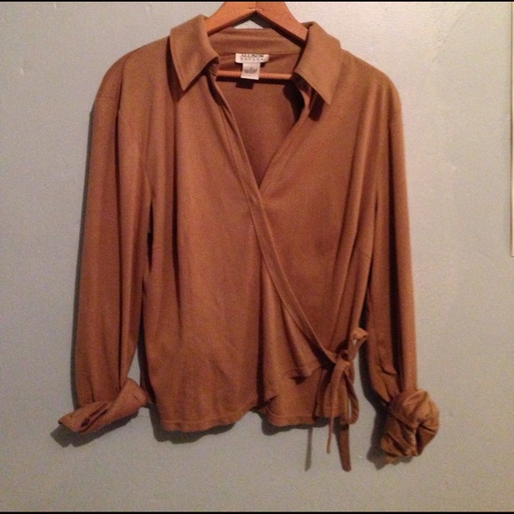 SOLD Vintage Alison Taylor wrap top 14 - Picture 1 of 3