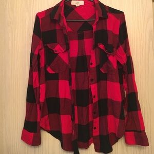 Black and Red Plaid Flannel