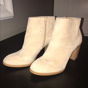 Crepe Heel J Crew Suede Booties