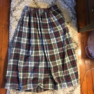 Vintage Plaid Skirt