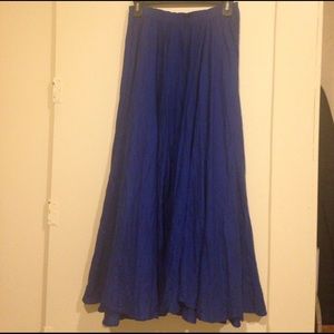 Silk maxi skirt
