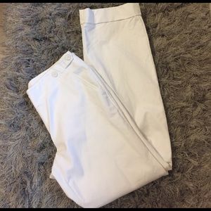 LOFT Size 6 Marisa White Trouser Pants