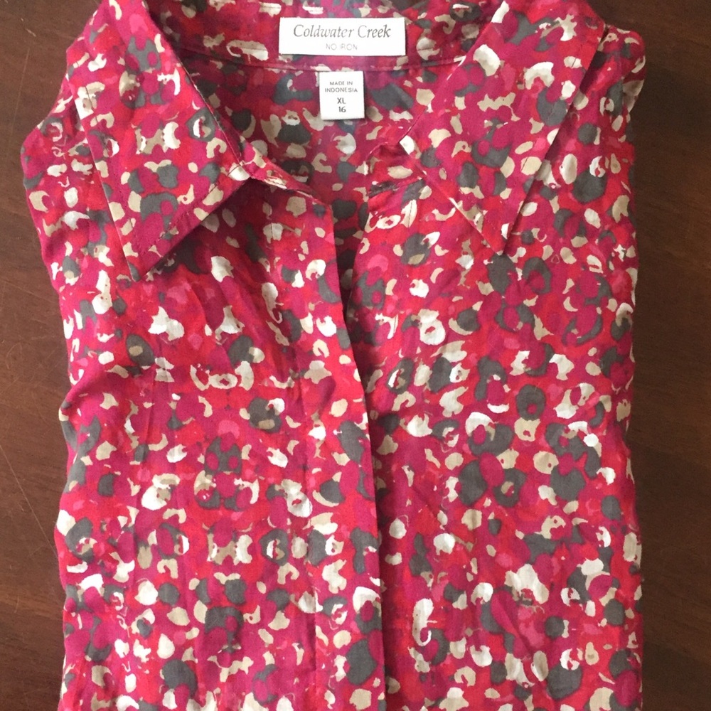 No Iron Coldwater Creek Blouse